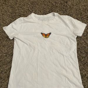 brandy melville butterfly t-shirt.